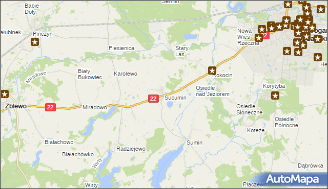 mapa Sucumin, Sucumin na mapie Targeo