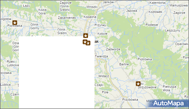 mapa Twierdza, Twierdza na mapie Targeo