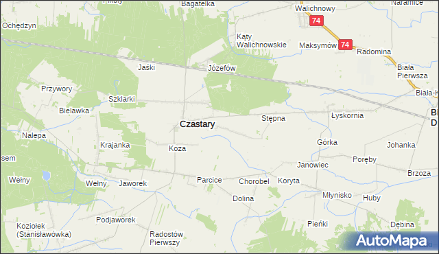 mapa Kniatowy, Kniatowy na mapie Targeo