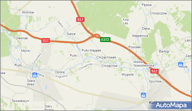 mapa Chrząchówek, Chrząchówek na mapie Targeo