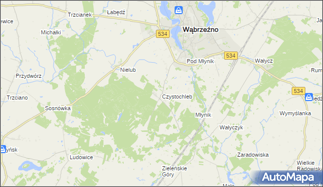 mapa Czystochleb, Czystochleb na mapie Targeo