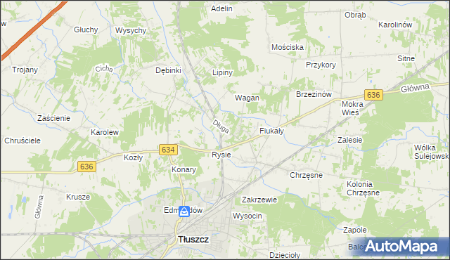 mapa Jarzębia Łąka, Jarzębia Łąka na mapie Targeo