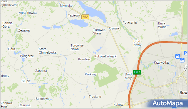 mapa Kuków-Folwark, Kuków-Folwark na mapie Targeo