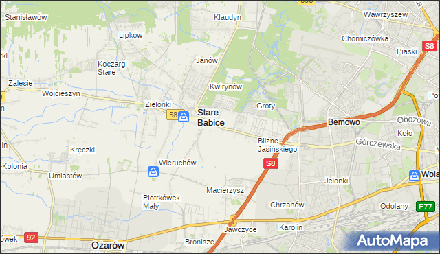 mapa Latchorzew, Latchorzew na mapie Targeo
