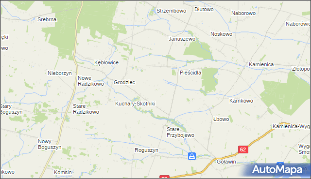 mapa Nowe Przybojewo, Nowe Przybojewo na mapie Targeo