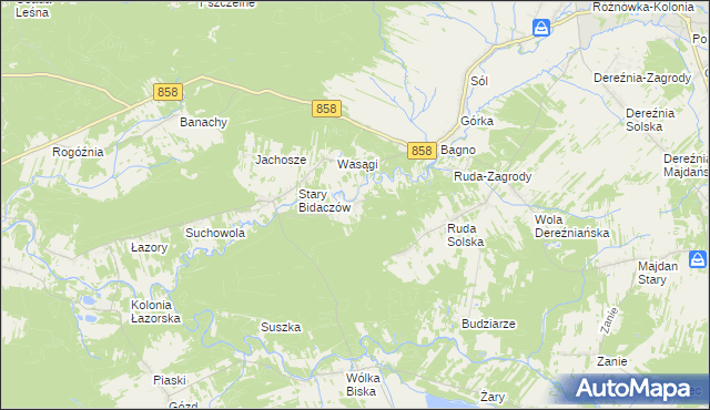 mapa Nowy Bidaczów, Nowy Bidaczów na mapie Targeo
