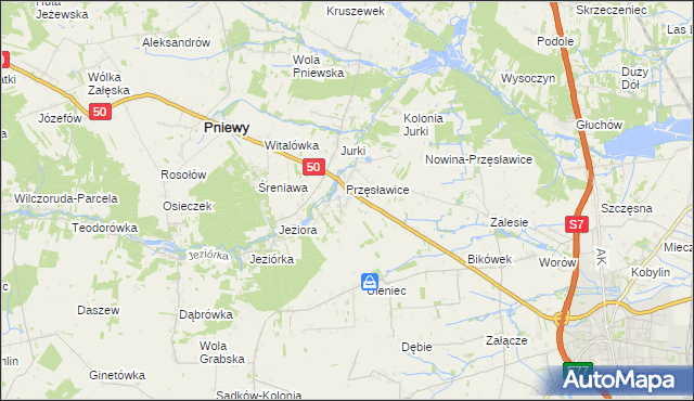 mapa Tomaszówka gmina Pniewy, Tomaszówka gmina Pniewy na mapie Targeo