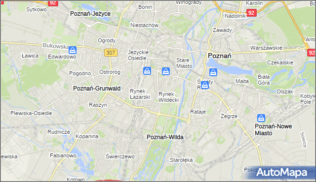 mapa Rynek Wildecki, Rynek Wildecki na mapie Targeo