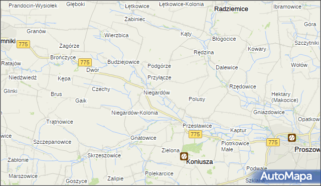 mapa Muniaczkowice, Muniaczkowice na mapie Targeo