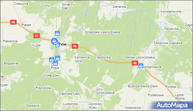 mapa Apolonka gmina Janów, Apolonka gmina Janów na mapie Targeo