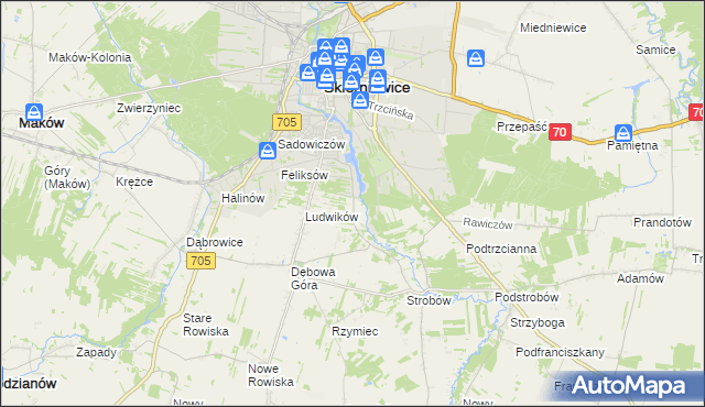 mapa Balcerów, Balcerów na mapie Targeo