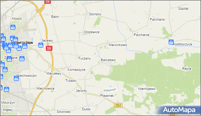 mapa Balczewo, Balczewo na mapie Targeo