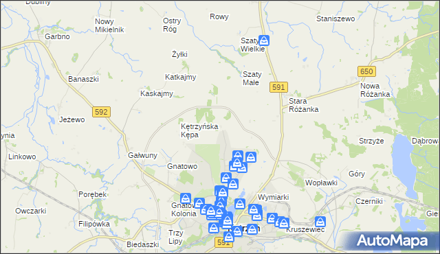 mapa Bałtrucie, Bałtrucie na mapie Targeo