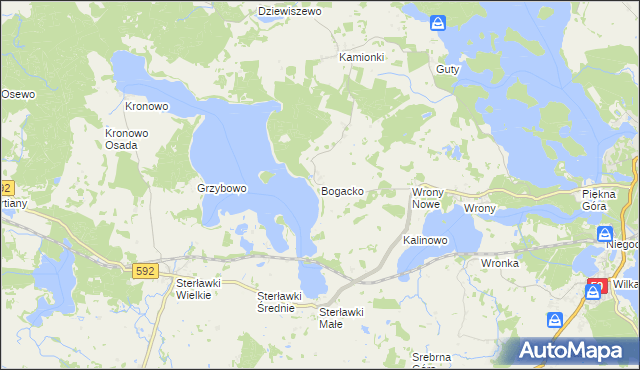 mapa Bogacko, Bogacko na mapie Targeo