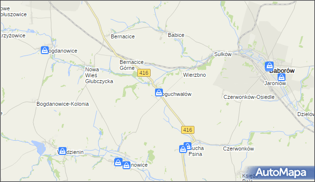 mapa Boguchwałów, Boguchwałów na mapie Targeo