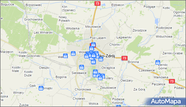 mapa Busko-Zdrój, Busko-Zdrój na mapie Targeo