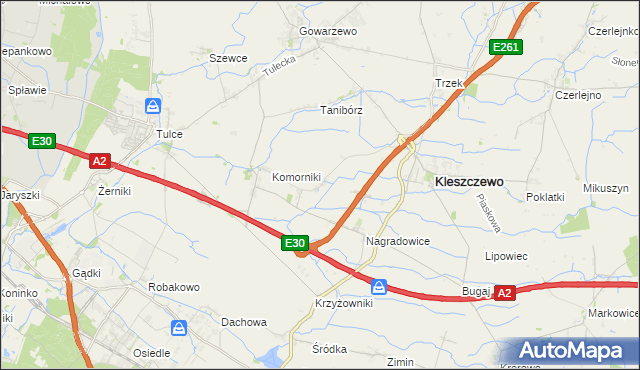 mapa Bylin, Bylin na mapie Targeo