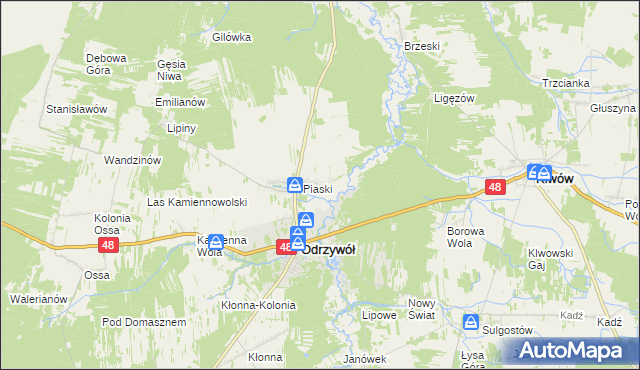 mapa Ceteń, Ceteń na mapie Targeo