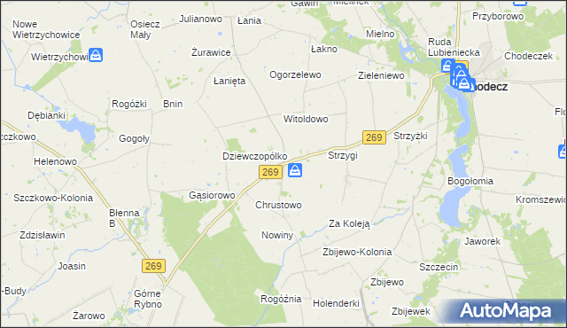 mapa Cetty, Cetty na mapie Targeo