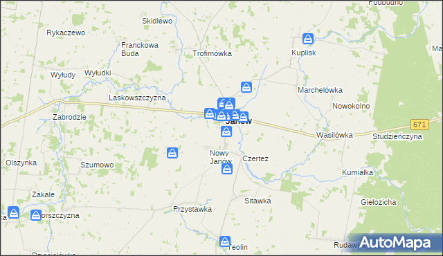 mapa Chorążycha, Chorążycha na mapie Targeo