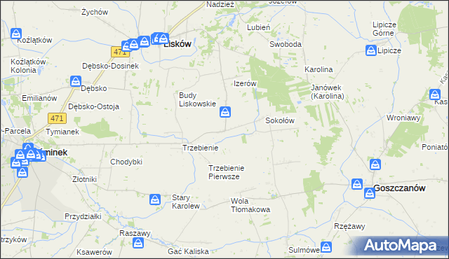 mapa Ciepielew, Ciepielew na mapie Targeo