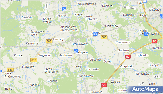 mapa Czachówek, Czachówek na mapie Targeo