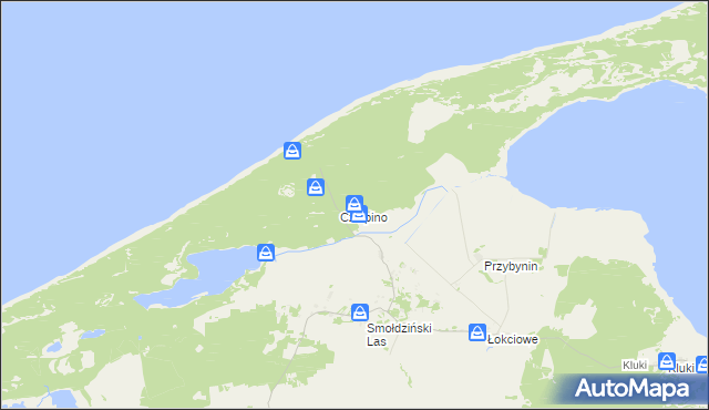 mapa Czołpino, Czołpino na mapie Targeo
