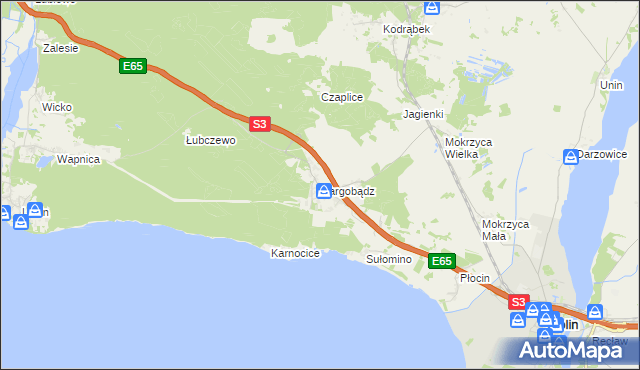 mapa Dargobądz, Dargobądz na mapie Targeo