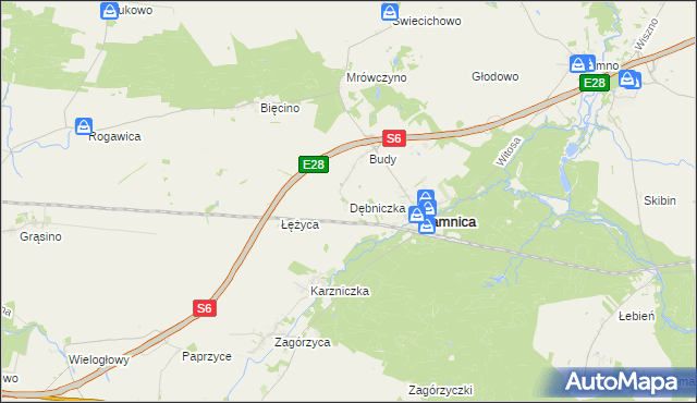 mapa Dębniczka, Dębniczka na mapie Targeo