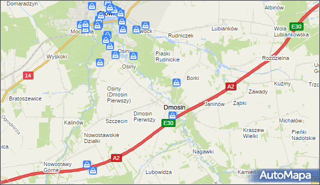 mapa Dmosin Drugi, Dmosin Drugi na mapie Targeo