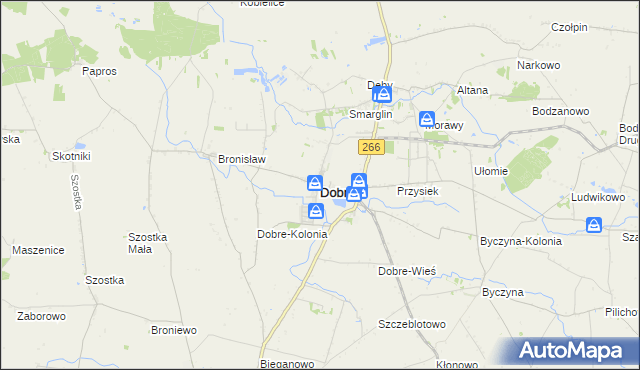 mapa Dobre powiat radziejowski, Dobre powiat radziejowski na mapie Targeo
