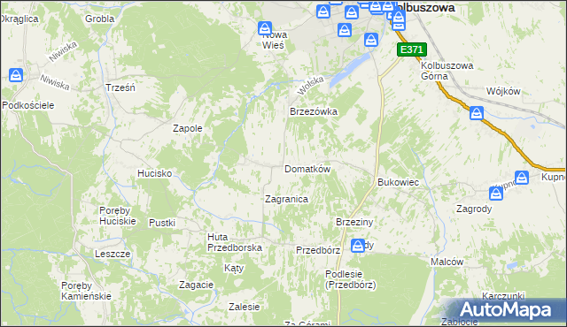 mapa Domatków, Domatków na mapie Targeo