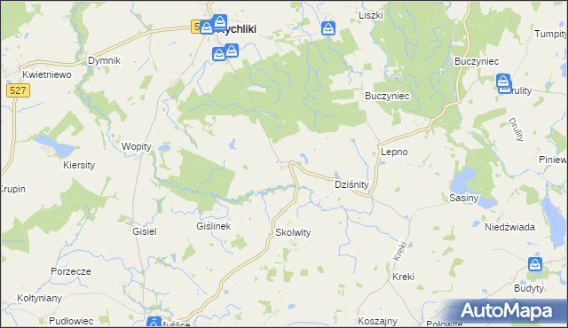 mapa Gołutowo, Gołutowo na mapie Targeo