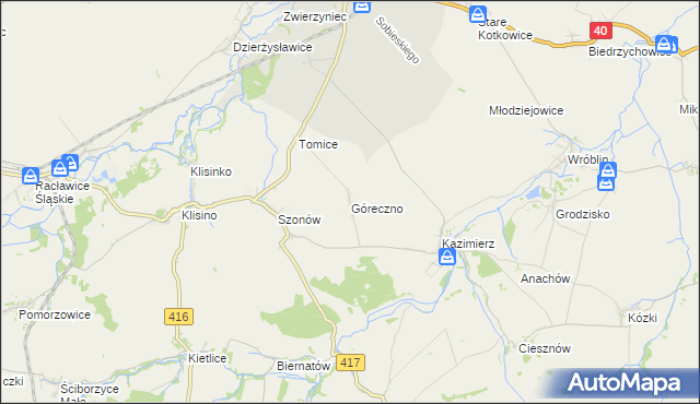 mapa Góreczno, Góreczno na mapie Targeo