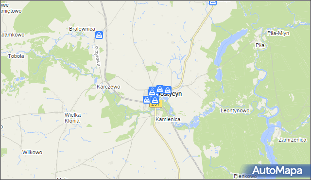 mapa Gostycyn, Gostycyn na mapie Targeo