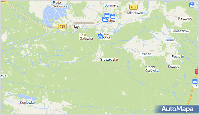 mapa Gruszeczka, Gruszeczka na mapie Targeo