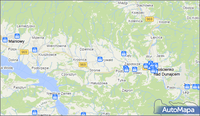 mapa Grywałd, Grywałd na mapie Targeo