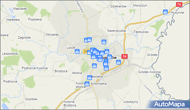 mapa Hrubieszów, Hrubieszów na mapie Targeo