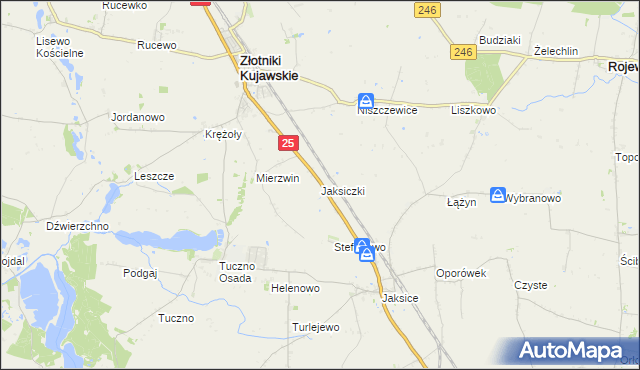 mapa Jaksiczki, Jaksiczki na mapie Targeo