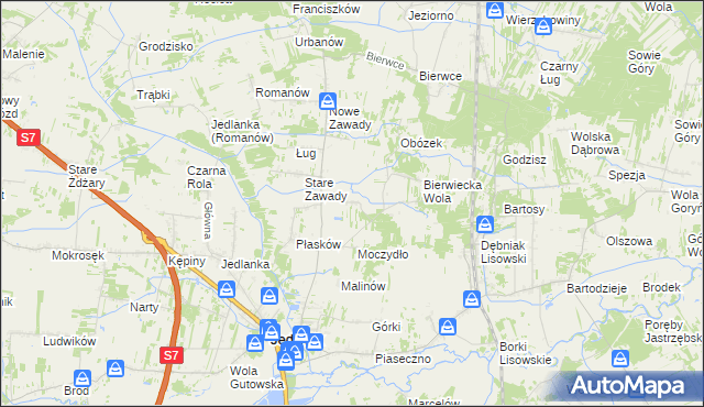 mapa Janki gmina Jedlińsk, Janki gmina Jedlińsk na mapie Targeo