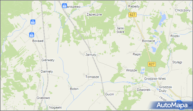 mapa Janki Młode, Janki Młode na mapie Targeo