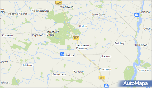 mapa Jaroszewo Pierwsze, Jaroszewo Pierwsze na mapie Targeo