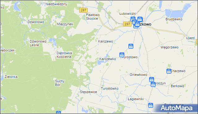 mapa Karczewko, Karczewko na mapie Targeo