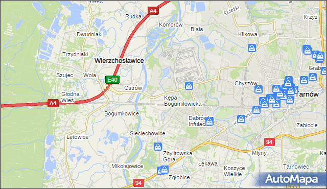 mapa Kępa Bogumiłowicka, Kępa Bogumiłowicka na mapie Targeo