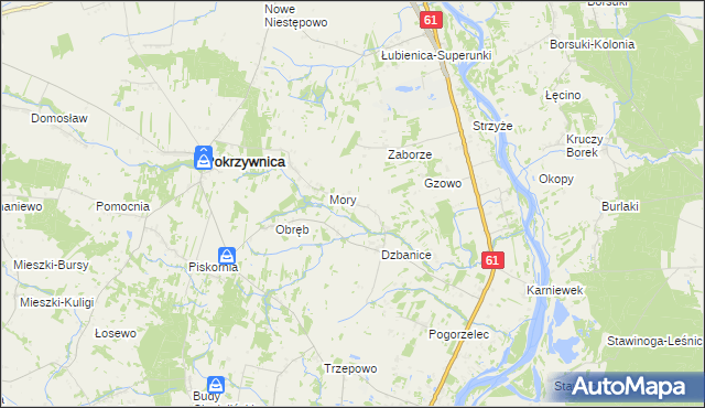 mapa Klaski, Klaski na mapie Targeo