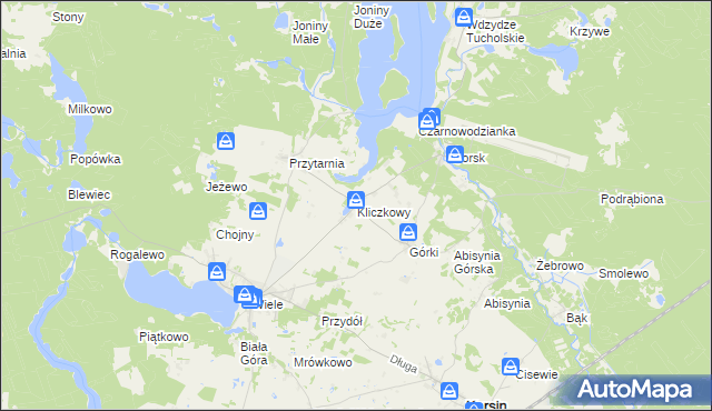 mapa Kliczkowy, Kliczkowy na mapie Targeo