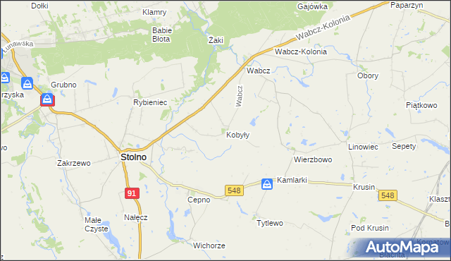 mapa Kobyły, Kobyły na mapie Targeo