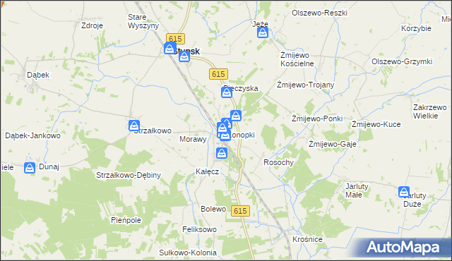 mapa Konopki gmina Stupsk, Konopki gmina Stupsk na mapie Targeo