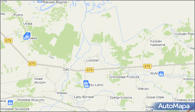 mapa Koty gmina Łomża, Koty gmina Łomża na mapie Targeo