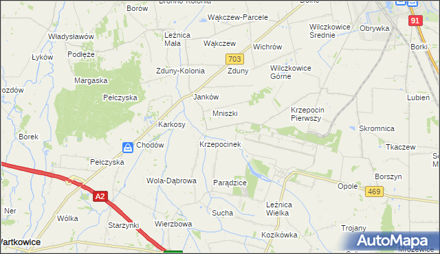 mapa Krzepocin Drugi, Krzepocin Drugi na mapie Targeo